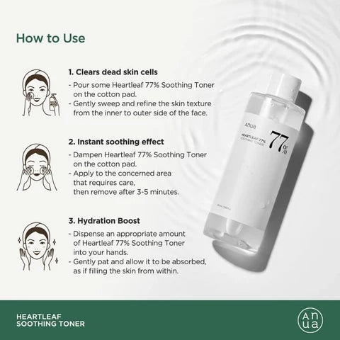 Anua Heartleaf 77 Soothing Toner 250ml | Original Korean Face Toner