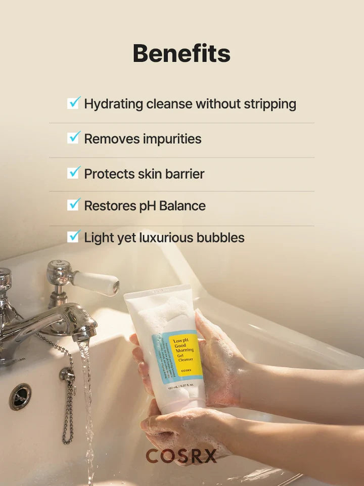 COSRX Low pH Good Morning Gel Cleanser 150ml | Original Korean Face Cleanser