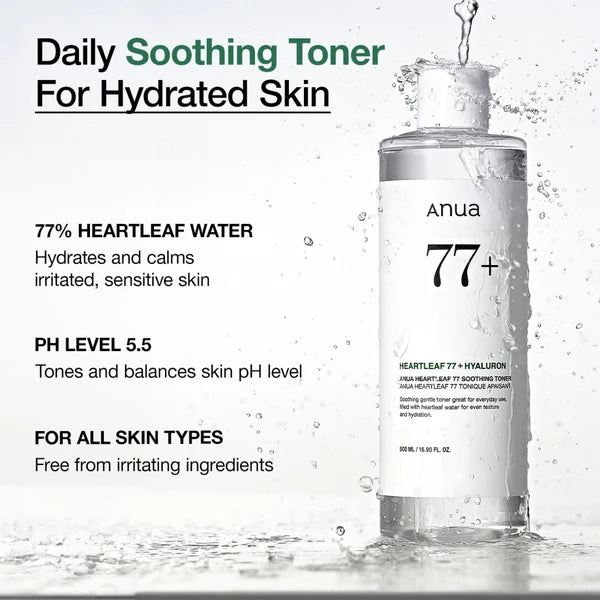 Anua Heartleaf 77 Soothing Toner 250ml | Original Korean Face Toner