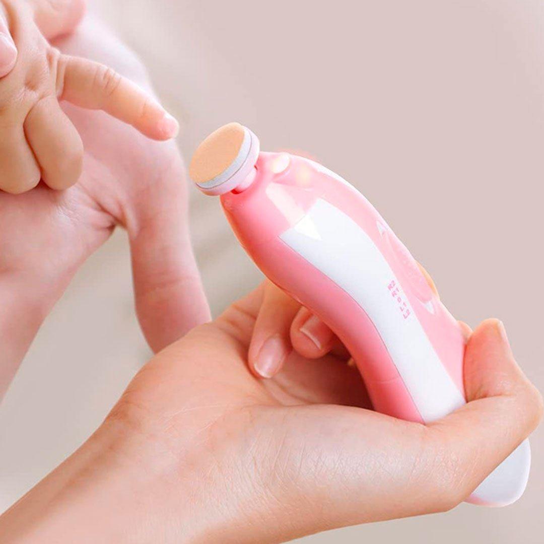 6-in-1 Electric Baby Nail Trimmer with LED Light – Safe Baby Nail File